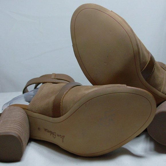 Sam Edelman Suede Open Toe Shoe with Leather Tassel and criss-cross trim  Size 6 - Picture 5 of 7